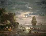 Claude-joseph Vernet Claude Joseph - The Night oil